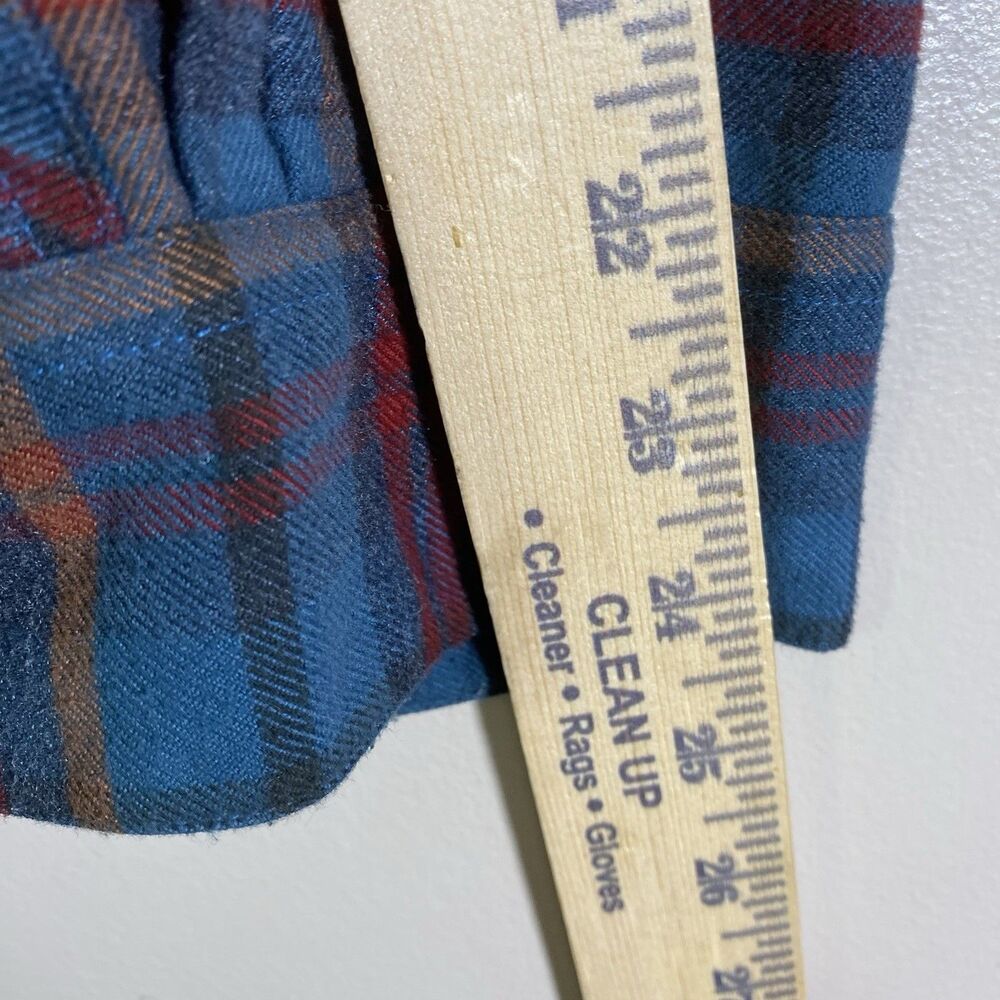 Howler Bros Shirt Mens Large Blue Plaid Flannel Long Sleeve Button Up - Picture 15 of 16